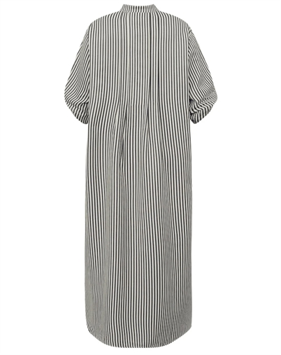 AlexaGO Jo Skjorte Kjole - Creme Navy Stripes
